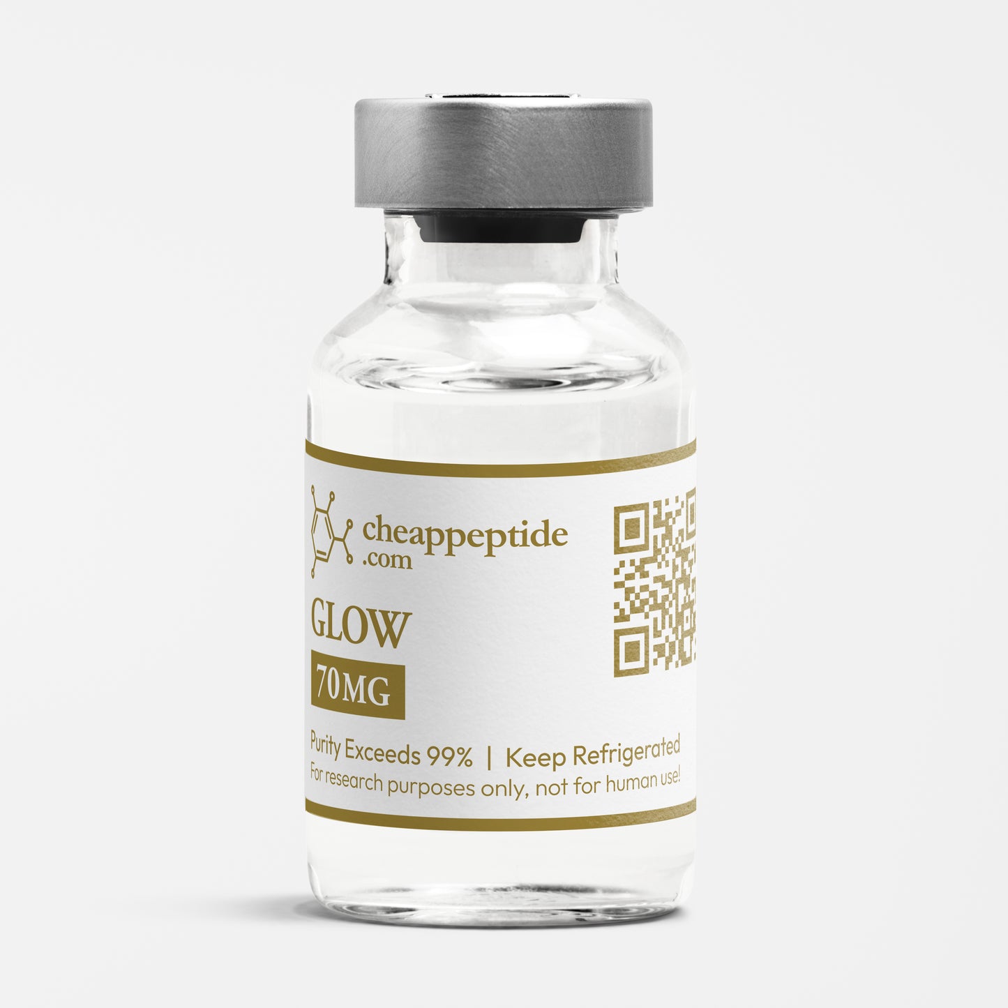 Buy GLOW 70mg | TB-500 + GHK-Cu + BPC-157 Research Blend – Cheap Peptide USA